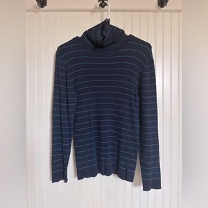 Cold water creek sweater, Size S, Blue and light blue striped sweater